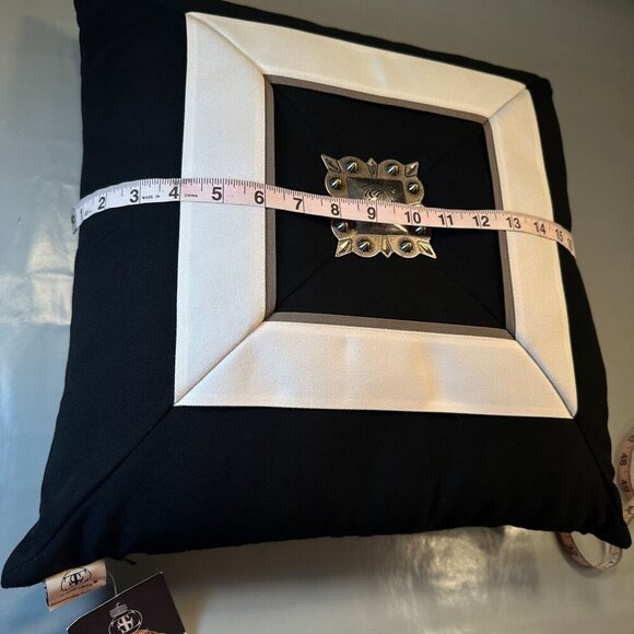 Elaine Smith Decorative Pillow Embellished Diamond Square Outdoor Pet Friendly - Picture 6 of 16